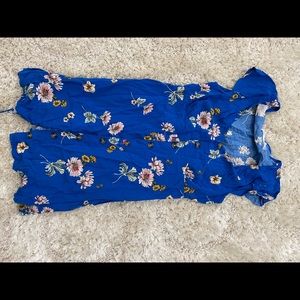 Aeropostale blue  floral print dress